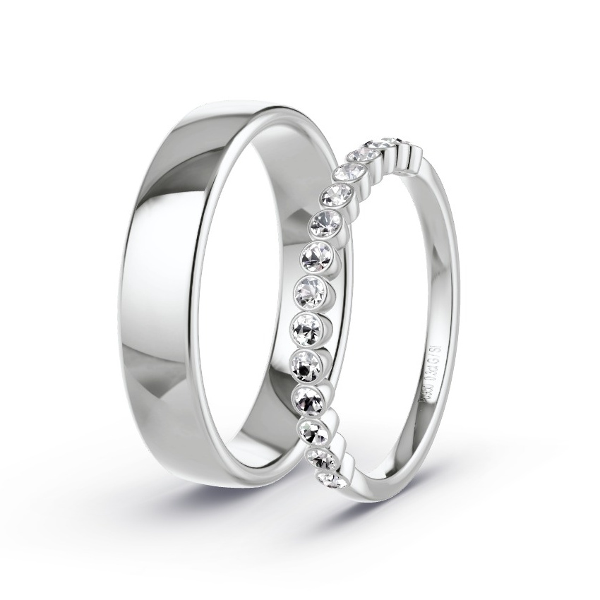 Trauringe Palladium - 0.30 ct. Diamanten - Modell N°1030 Trauringe Palladium - 0.30 ct. Diamanten - Modell N°1030