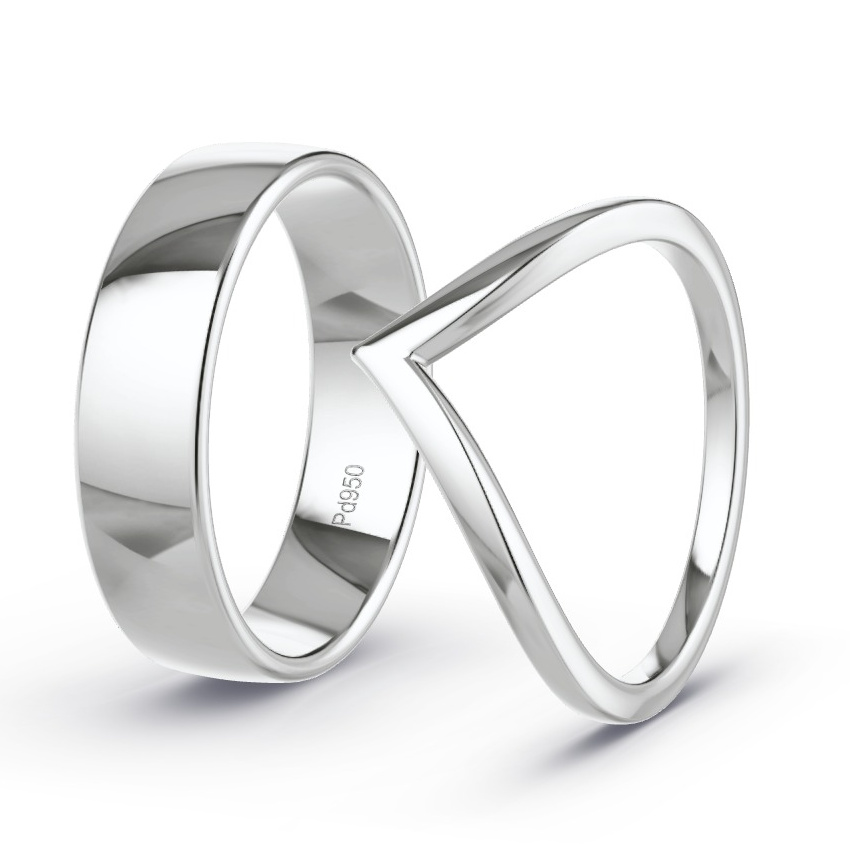 Trauringe Palladium - Modell N°1069 Trauringe Palladium - Modell N°1069
