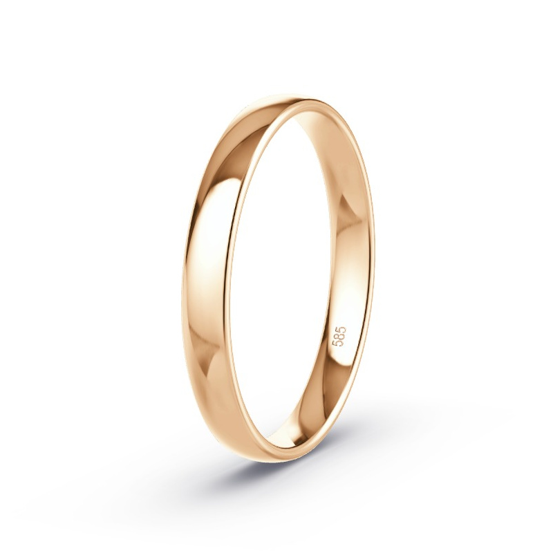 Wedding Ring 14ct Apricot Gold - Model N°2101