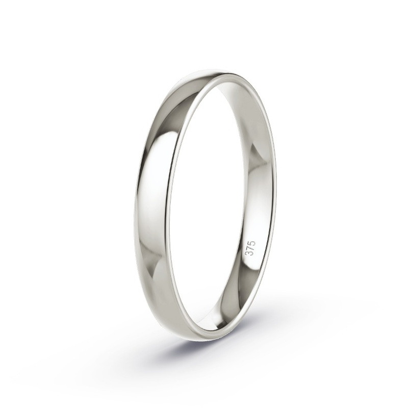 Wedding Ring 9ct Grey Gold - Model N°2101