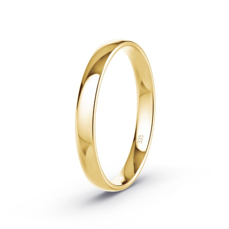 Obrączka ślubna Żółte złoto 333 - Model N°2101