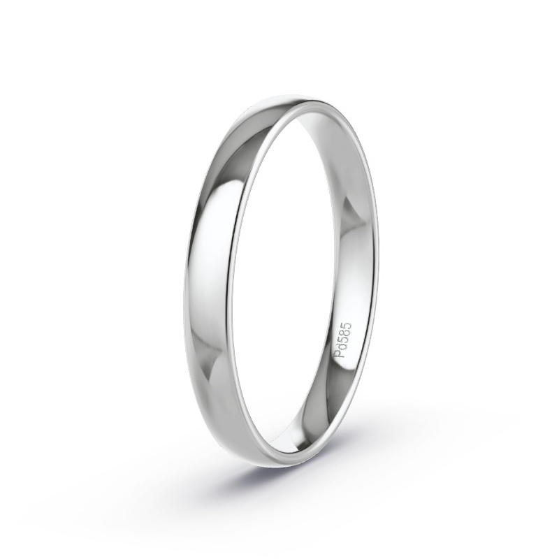 Wedding Ring 585 Palladium - Model N°2101