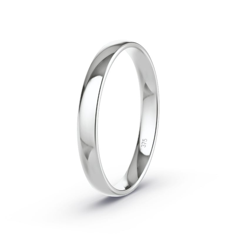 Wedding Ring 9ct White Gold - Model N°2101