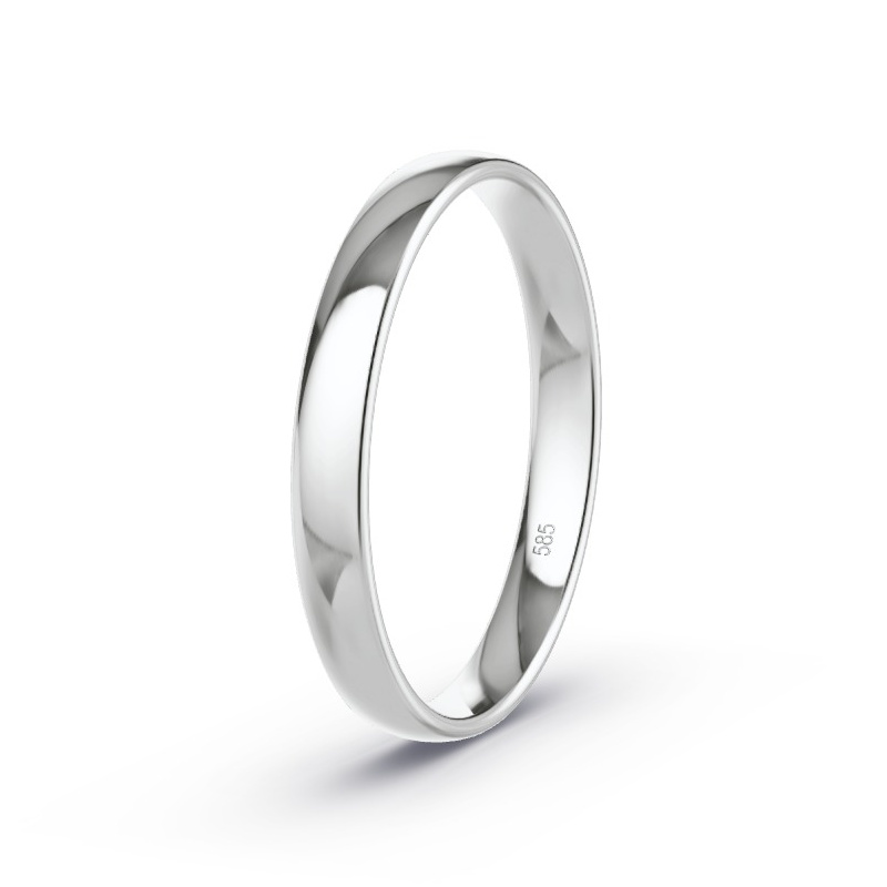 Wedding Ring 14ct White Gold - Model N°2101