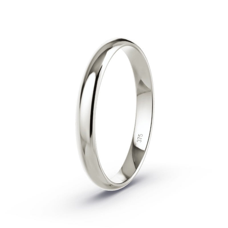 Wedding Ring 9ct Grey Gold - Model N°2121