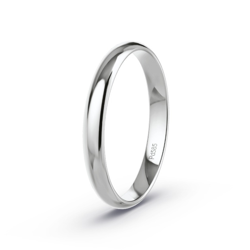 Wedding Ring 585 Palladium - Model N°2121