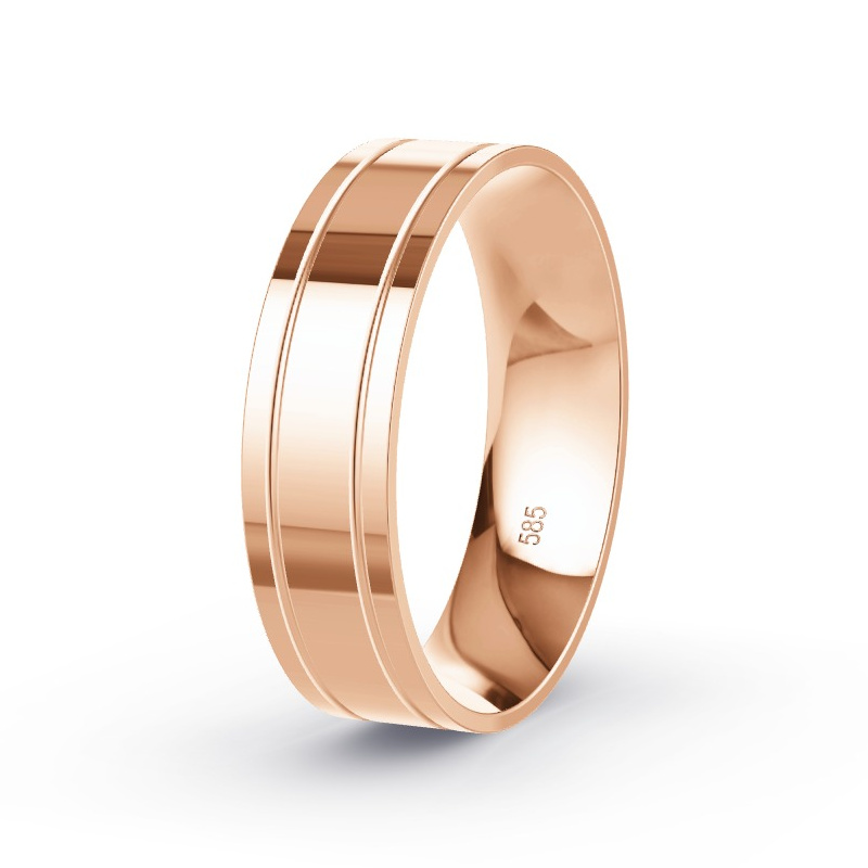 Wedding Ring 14ct Rose Gold - Model N°2161