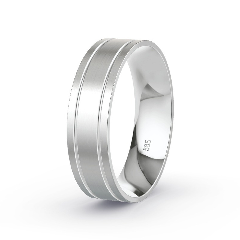 Wedding Ring 14ct White Gold - Model N°2162