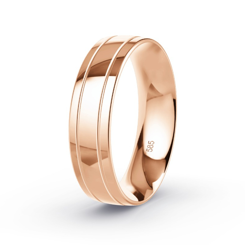 Wedding Ring 14ct Rose Gold - Model N°2163