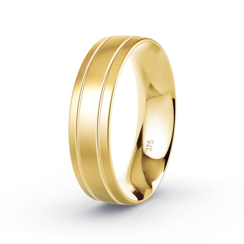 Wedding Ring 9ct Yellow Gold - Model N°2164