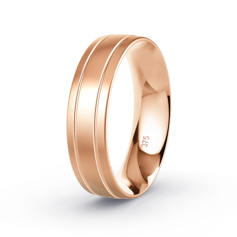 Wedding Ring 9ct Rose Gold - Model N°2164