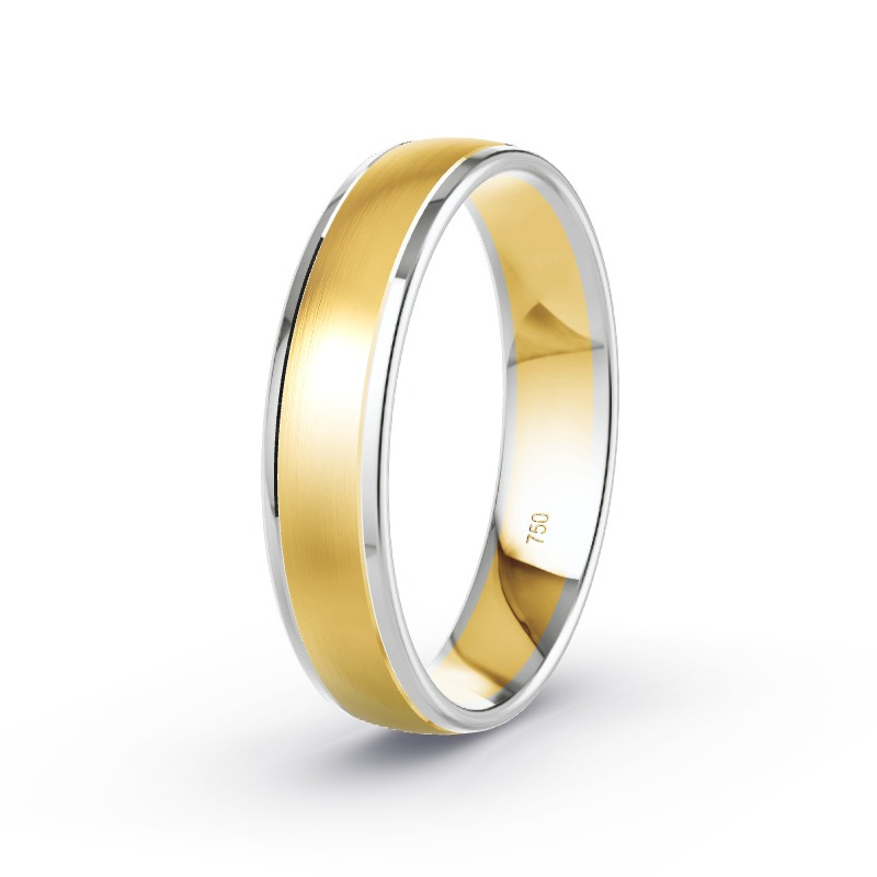 Wedding Ring 18ct Yellow Gold/White Gold - Model N°2165