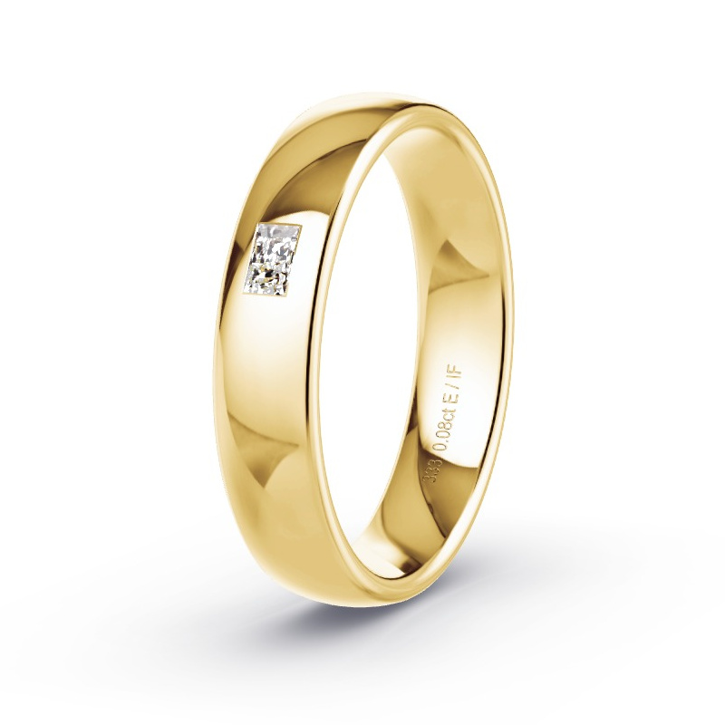 Trauring Gelbgold - 0.08 ct. Diamanten - Modell N°2178 Trauring Gelbgold - 0.08 ct. Diamanten - Modell N°2178