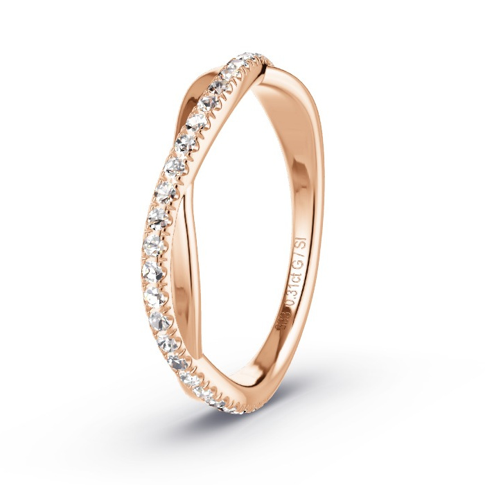 Memoire-Ring Rotgold - 0.31 ct. Diamanten - Modell N°4116 Memoire-Ring Rotgold - 0.31 ct. Diamanten - Modell N°4116