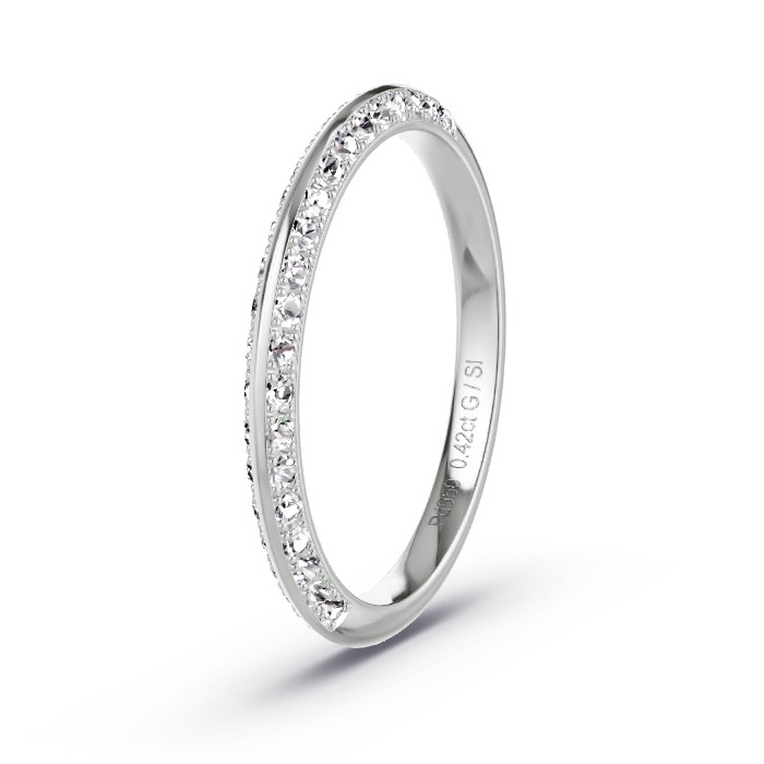 Women's ring 950 Palladium - 0.42ct Diamonds - Model N°4121