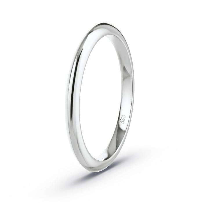 Memoire-Ring Weissgold 333 -  Diamanten - Modell N°4121