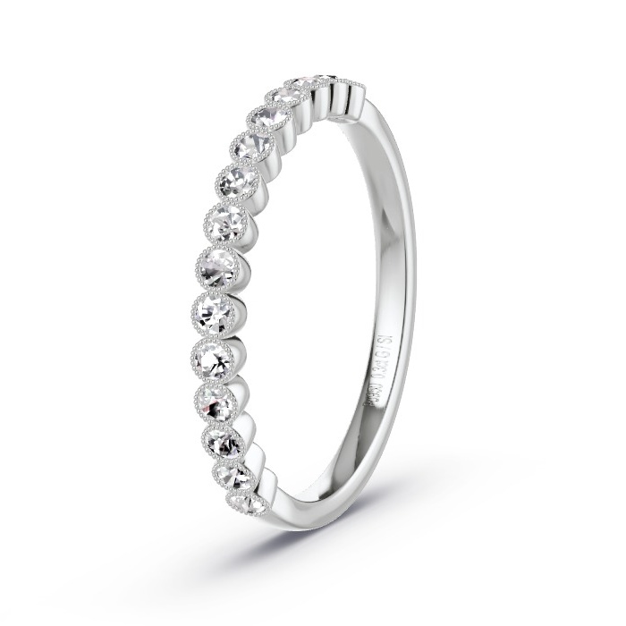 Memoire-Ring Palladium - 0.30 ct. Diamanten - Modell N°4127 Memoire-Ring Palladium - 0.30 ct. Diamanten - Modell N°4127