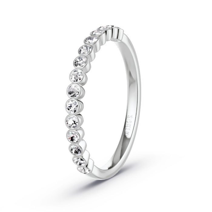 Memoire-Ring Weissgold - 0.30 ct. Diamanten - Modell N°4127 Memoire-Ring Weissgold - 0.30 ct. Diamanten - Modell N°4127