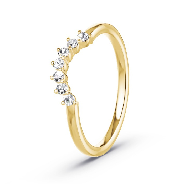 Memoire-Ring Gelbgold - 0.14 ct. Diamanten - Modell N°4130