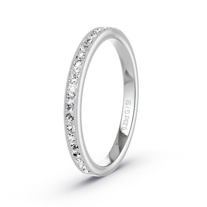 Memoire-Ring Palladium - 0.23 ct. Diamanten - Modell N°4131