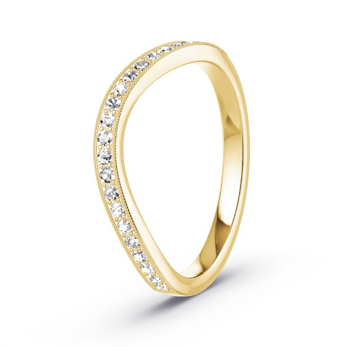Memoire-Ring Gelbgold - 0.23 ct. Diamanten - Modell N°4134 Memoire-Ring Gelbgold - 0.23 ct. Diamanten - Modell N°4134