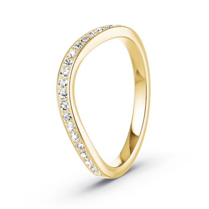 Memoire-Ring Gelbgold - 0.23 ct. Diamanten - Modell N°4134 Memoire-Ring Gelbgold - 0.23 ct. Diamanten - Modell N°4134