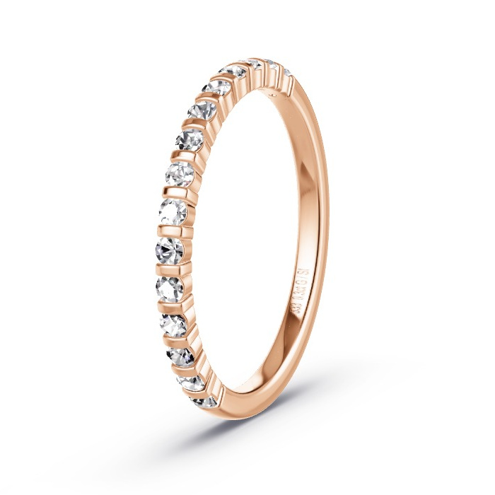 Memoire-Ring Rotgold - 0.30 ct. Diamanten - Modell N°4136 Memoire-Ring Rotgold - 0.30 ct. Diamanten - Modell N°4136