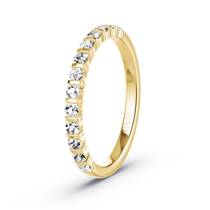 Women's ring 9ct Yellow Gold - 0.39ct Diamonds - Model N°4136