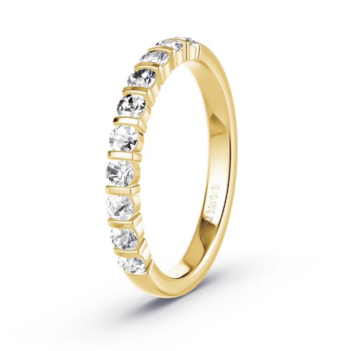 Memoire-Ring Gelbgold - 0.50 ct. Diamanten - Modell N°4136 Memoire-Ring Gelbgold - 0.50 ct. Diamanten - Modell N°4136