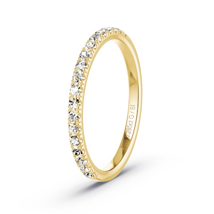 Memoire-Ring Gelbgold - 0.285 ct. Diamanten - Modell N°4137 Memoire-Ring Gelbgold - 0.285 ct. Diamanten - Modell N°4137