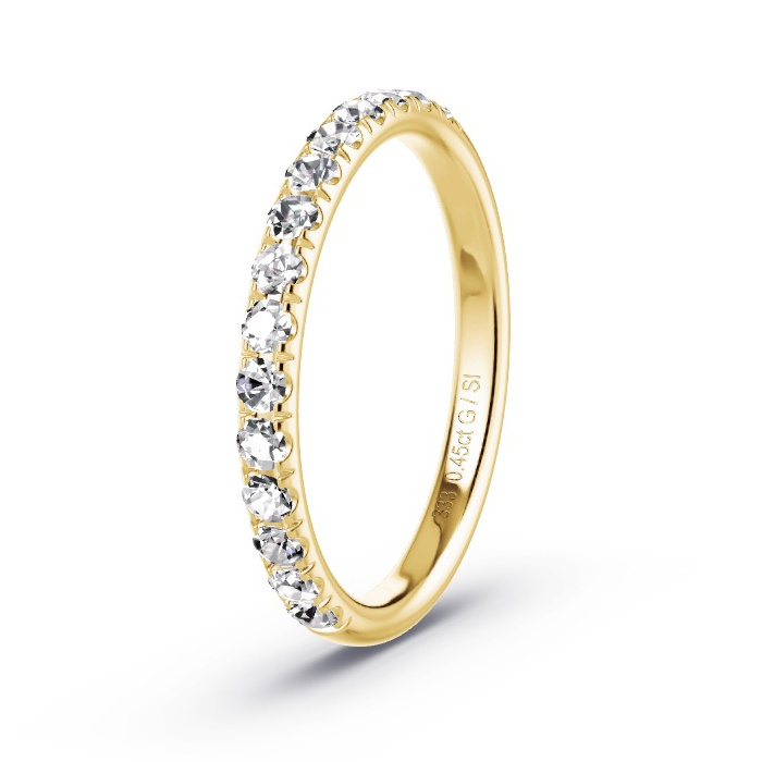 Memoire-Ring Gelbgold - 0.45 ct. Diamanten - Modell N°4138 Memoire-Ring Gelbgold - 0.45 ct. Diamanten - Modell N°4138