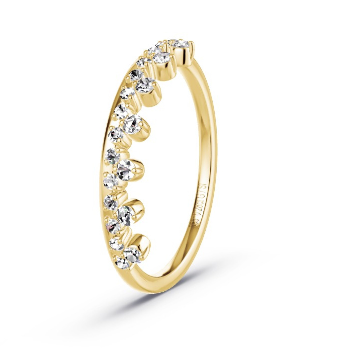 Memoire-Ring Gelbgold - 0.28 ct. Diamanten - Modell N°4147 Memoire-Ring Gelbgold - 0.28 ct. Diamanten - Modell N°4147