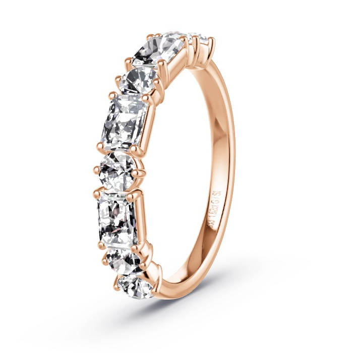 Memoire-Ring Rotgold - 1.62 ct. Diamanten - Modell N°4148 Memoire-Ring Rotgold - 1.62 ct. Diamanten - Modell N°4148