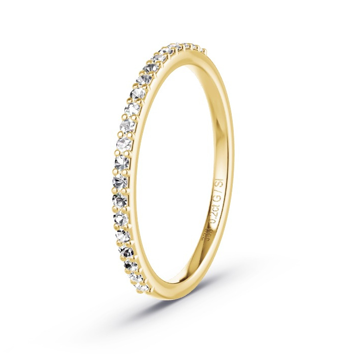 Memoire-Ring Gelbgold - 0.21 ct. Diamanten - Modell N°4150 Memoire-Ring Gelbgold - 0.21 ct. Diamanten - Modell N°4150