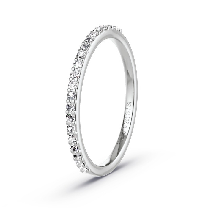 Women's ring 950 Palladium - 0.20ct Diamonds - Model N°4150