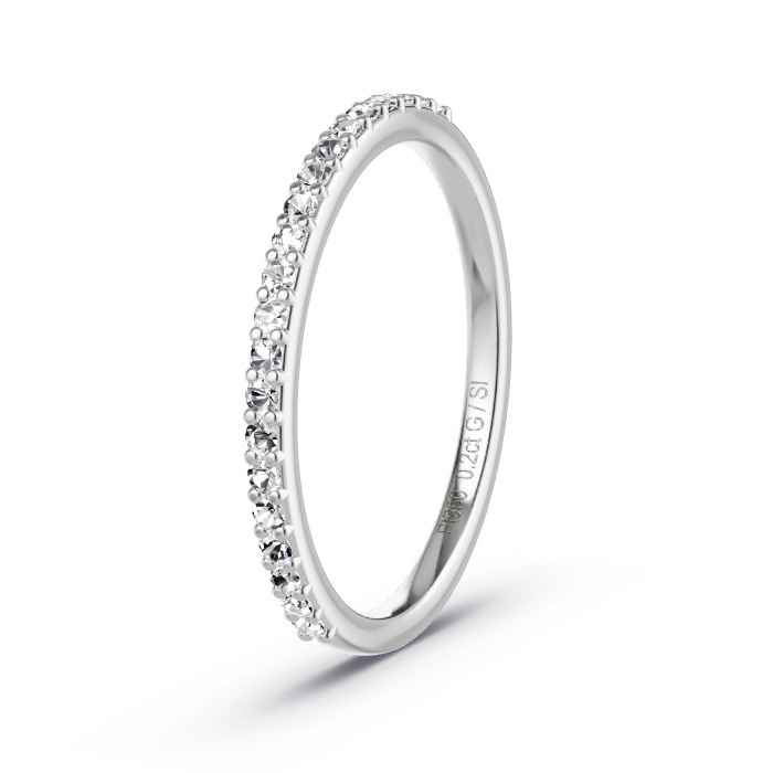 Women's ring 950/- Platinum - 0.20ct Diamonds - Model N°4150