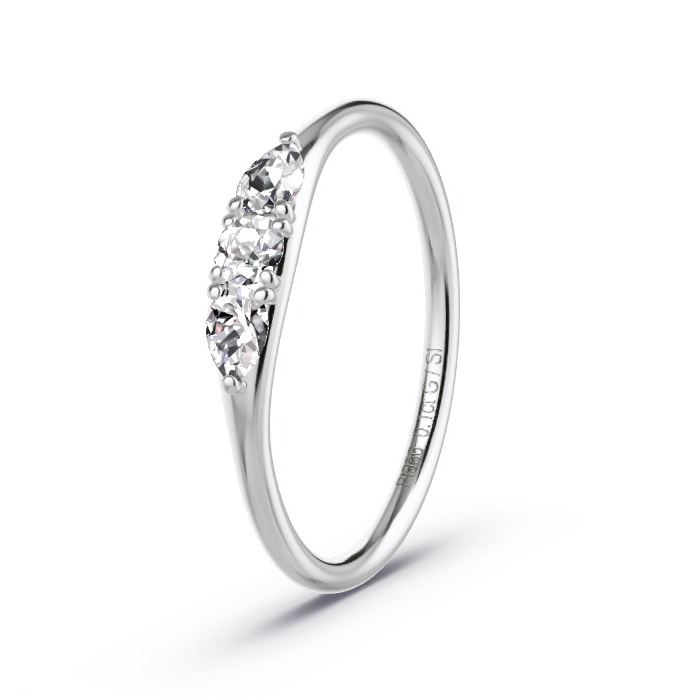 Memoire-Ring Platin - 0.34 ct. Diamanten - Modell N°4151 Memoire-Ring Platin - 0.34 ct. Diamanten - Modell N°4151