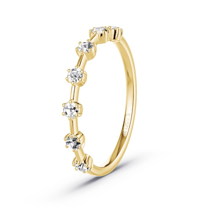 Memoire-Ring Gelbgold - 0.28 ct. Diamanten - Modell N°4153 Memoire-Ring Gelbgold - 0.28 ct. Diamanten - Modell N°4153
