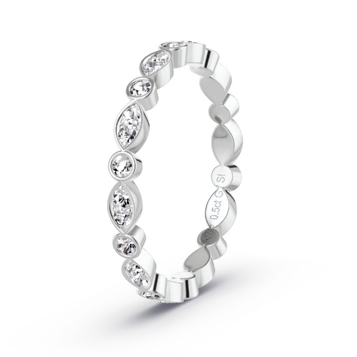 Women's ring 925 Silver - 0.50ct Diamonds - Model N°4155