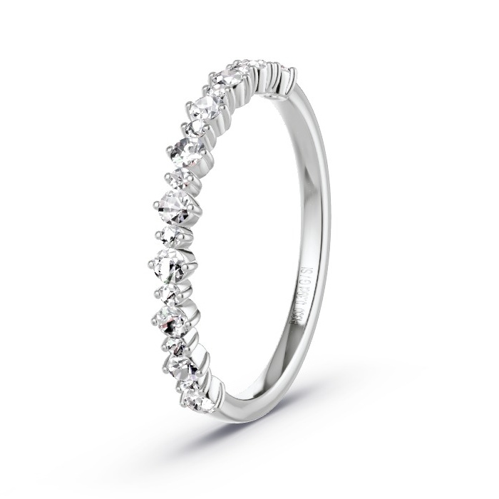 Women's ring 950/- Platinum - 0.39ct Diamonds - Model N°4156