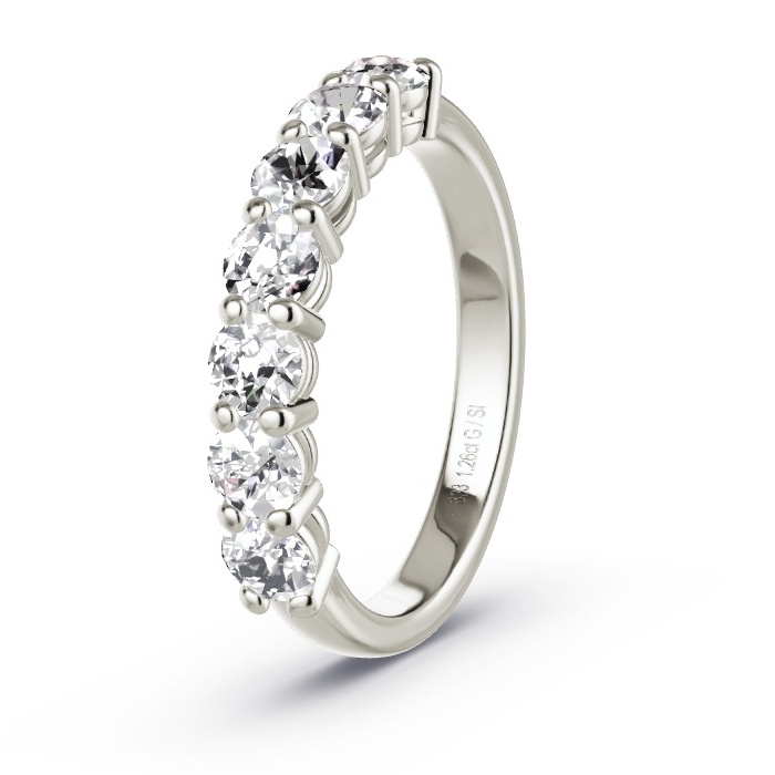 Memoire-Ring Graugold - 1.26 ct. Diamanten - Modell N°4159 Memoire-Ring Graugold - 1.26 ct. Diamanten - Modell N°4159