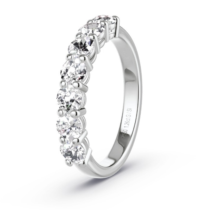 Memoire-Ring Platin - 1.26 ct. Diamanten - Modell N°4159 Memoire-Ring Platin - 1.26 ct. Diamanten - Modell N°4159