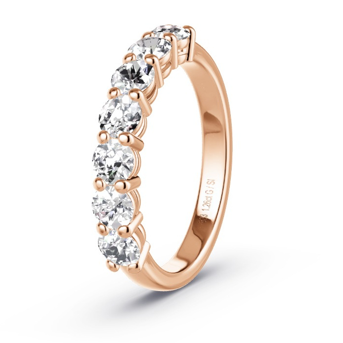 Memoire-Ring Rotgold - 1.26 ct. Diamanten - Modell N°4159 Memoire-Ring Rotgold - 1.26 ct. Diamanten - Modell N°4159