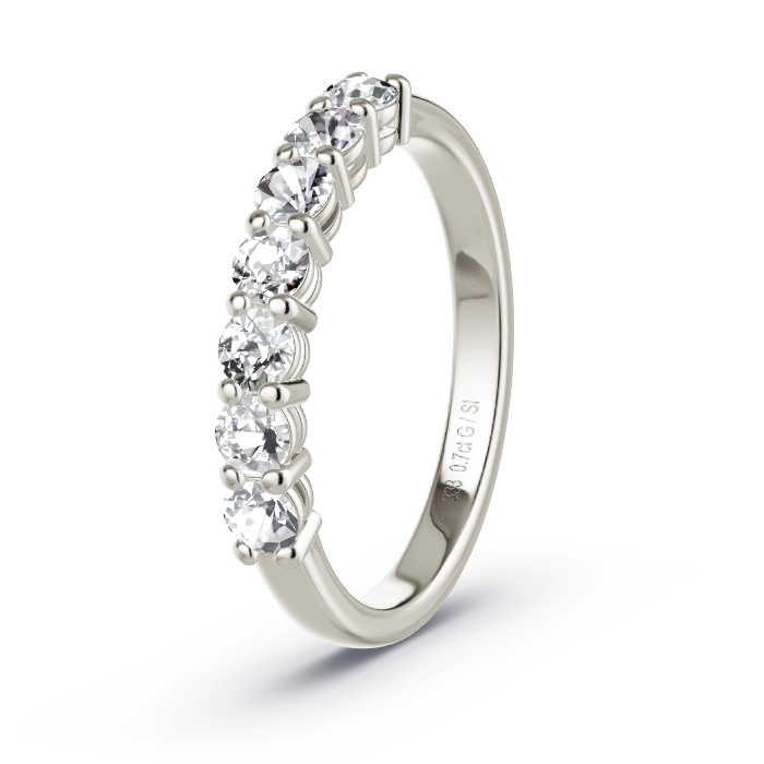 Memoire-Ring Graugold - 0.70 ct. Diamanten - Modell N°4160 Memoire-Ring Graugold - 0.70 ct. Diamanten - Modell N°4160