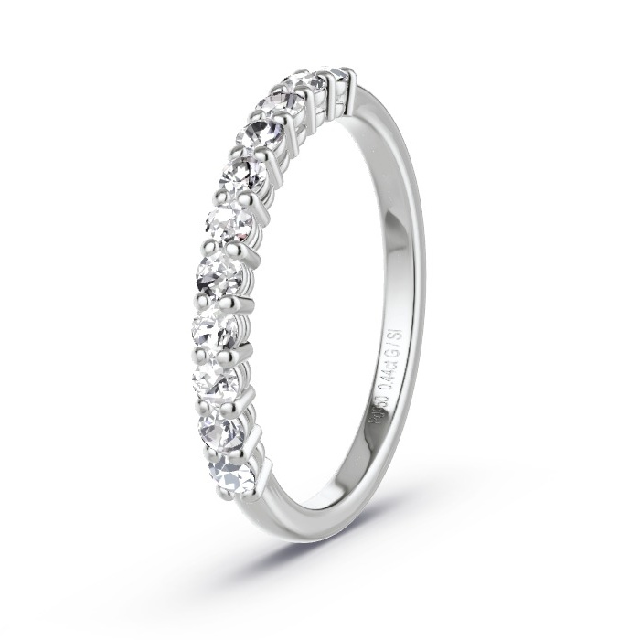 Memoire-Ring Palladium - 0.44 ct. Diamanten - Modell N°4161 Memoire-Ring Palladium - 0.44 ct. Diamanten - Modell N°4161