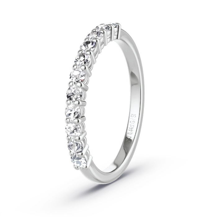 Memoire-Ring Weissgold - 0.44 ct. Diamanten - Modell N°4161 Memoire-Ring Weissgold - 0.44 ct. Diamanten - Modell N°4161