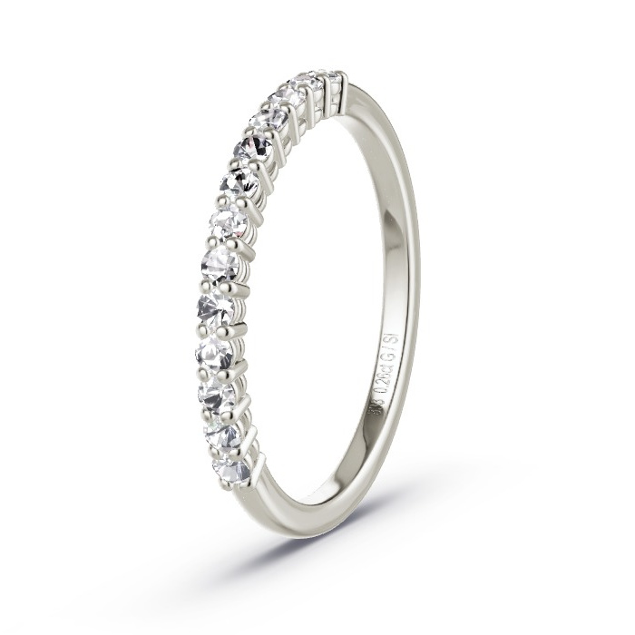 Memoire-Ring Graugold - 0.26 ct. Diamanten - Modell N°4162 Memoire-Ring Graugold - 0.26 ct. Diamanten - Modell N°4162