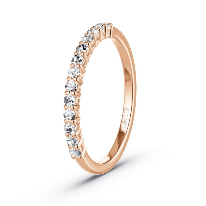 Memoire-Ring Rotgold - 0.26 ct. Diamanten - Modell N°4162 Memoire-Ring Rotgold - 0.26 ct. Diamanten - Modell N°4162