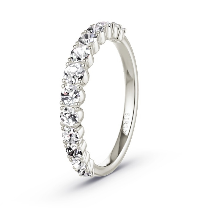 Memoire-Ring Graugold - 0.74 ct. Diamanten - Modell N°4165 Memoire-Ring Graugold - 0.74 ct. Diamanten - Modell N°4165