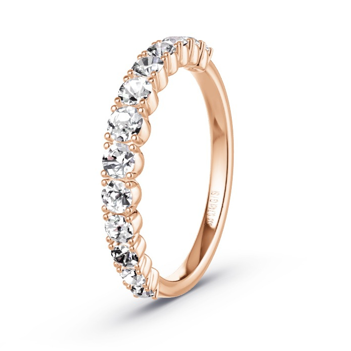 Memoire-Ring Rotgold - 0.74 ct. Diamanten - Modell N°4165 Memoire-Ring Rotgold - 0.74 ct. Diamanten - Modell N°4165
